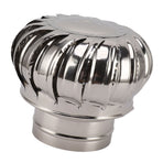 Chimney Rotating Ventilator Cap Stainless Steel Anti Downdraught Chimney Cap with Clamp Thickened 150 Type