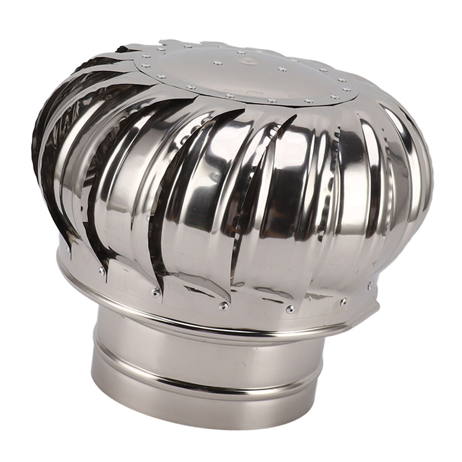 Chimney Rotating Ventilator Cap Stainless Steel Anti Downdraught Chimney Cap with Clamp Thickened 150 Type