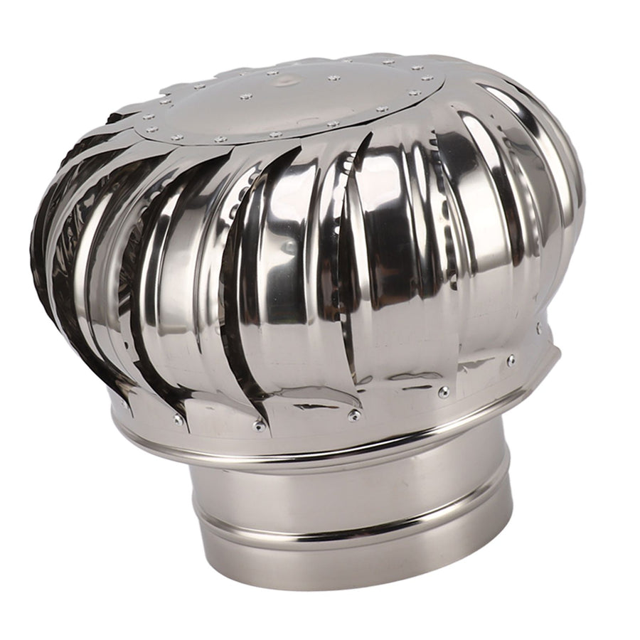 Chimney Rotating Ventilator Cap Stainless Steel Anti Downdraught Chimney Cap with Clamp Thickened 150 Type