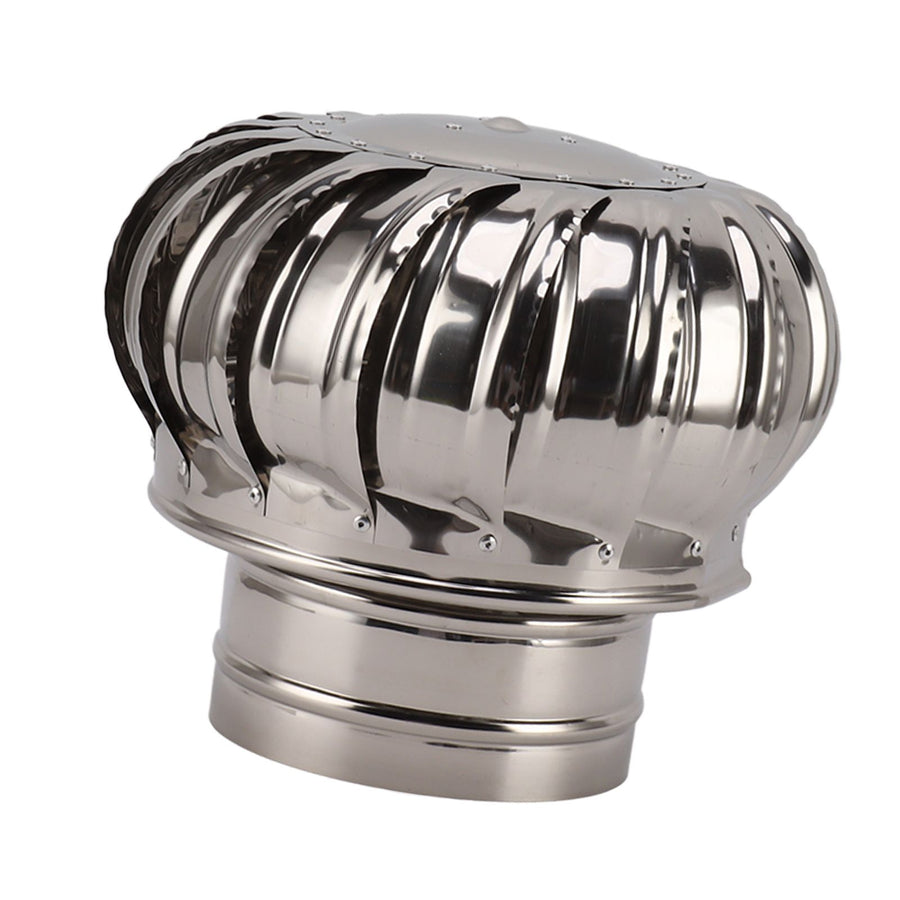 Chimney Rotating Ventilator Cap Stainless Steel Anti Downdraught Chimney Cap with Clamp Thickened 150 Type