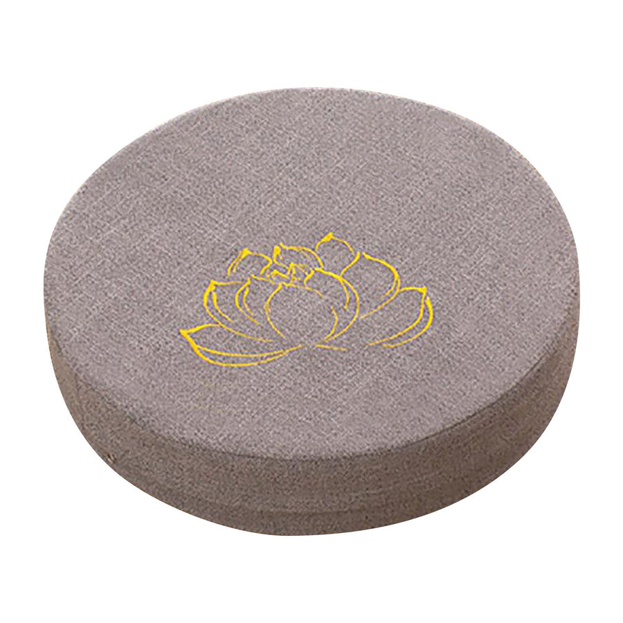 Meditation Cushion Round Hard Foam Cotton Linen Detachable Washable Comfortable Floor Pillow Mat for Balcony Living Room Tatami Grey