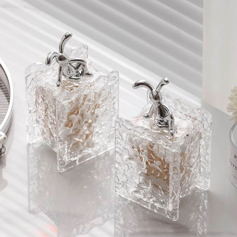 Cotton Swab Box Durable Acrylic Cotton Swab Holder Multifunctional Toothpick Box Cotton Pad Holder for Home