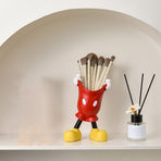 Cartoon Pen Holder Cute Anime Desktop Stationery Pen Storage Holder Ornaments Makeup Brush Holder