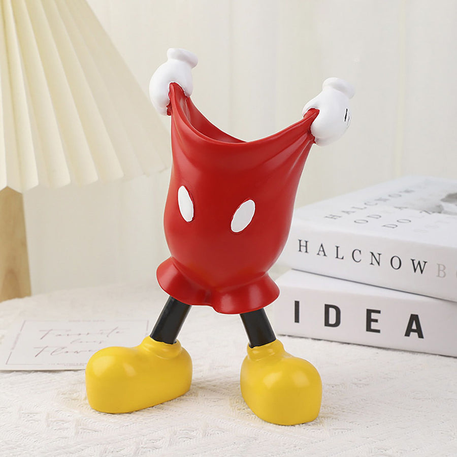Cartoon Pen Holder Cute Anime Desktop Stationery Pen Storage Holder Ornaments Makeup Brush Holder