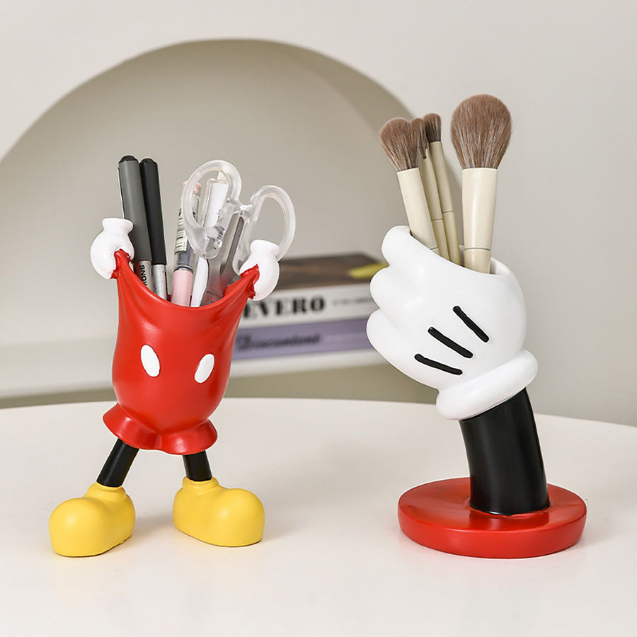 Cartoon Pen Holder Cute Anime Desktop Stationery Pen Storage Holder Ornaments Makeup Brush Holder