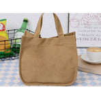 Lunch Bag Canvas Large Capacity Stylish Multifunctional Practical Comfortable Handle Mommy Bag for Outdoor Camping Companies School Khaki