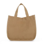 Lunch Bag Canvas Large Capacity Stylish Multifunctional Practical Comfortable Handle Mommy Bag for Outdoor Camping Companies School Khaki