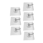 7PCS Adhesive Wall Hook Hole Free Transparent Self Adhesive Towel Coat Hook for Bathroom Door Back