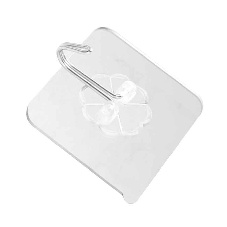 22pcs Self Adhesive Hooks Seamless Transparent Load Bearing 20kg Multifunction Kitchen Wall Hooks Coat Hooks