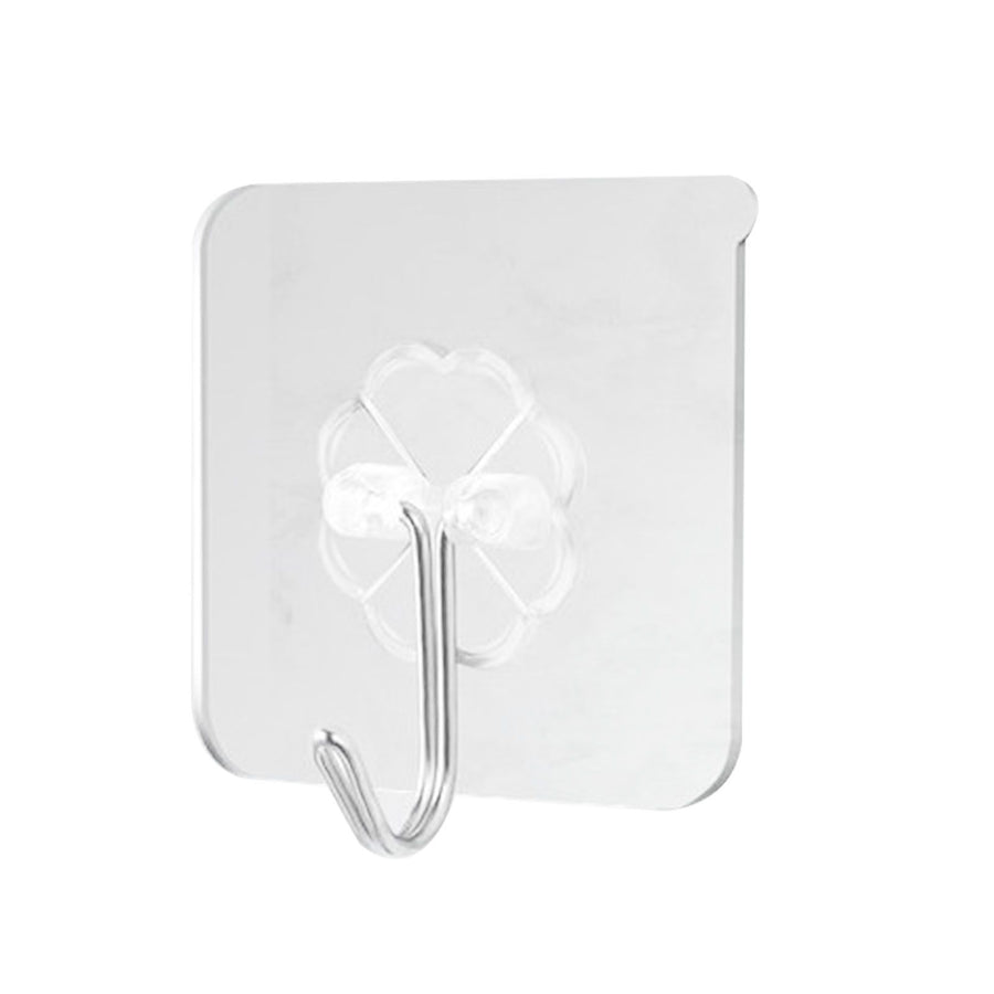 22pcs Self Adhesive Hooks Seamless Transparent Load Bearing 20kg Multifunction Kitchen Wall Hooks Coat Hooks