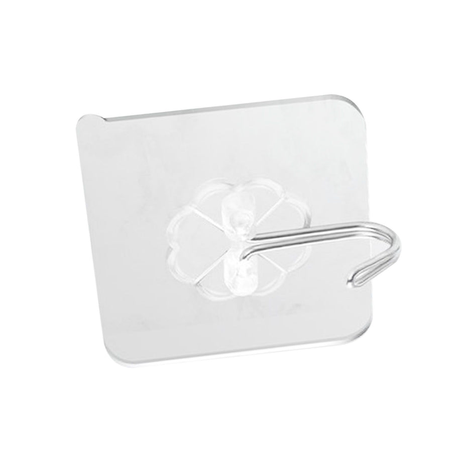 22pcs Self Adhesive Hooks Seamless Transparent Load Bearing 20kg Multifunction Kitchen Wall Hooks Coat Hooks