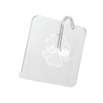 22pcs Self Adhesive Hooks Seamless Transparent Load Bearing 20kg Multifunction Kitchen Wall Hooks Coat Hooks