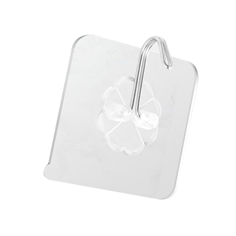 22pcs Self Adhesive Hooks Seamless Transparent Load Bearing 20kg Multifunction Kitchen Wall Hooks Coat Hooks