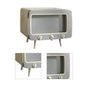 TV Shaped Tissue Box Multifunctional Fashionable Cute Napkin Box Desktop Decoration for Room Bathroom Kitchen Dining White