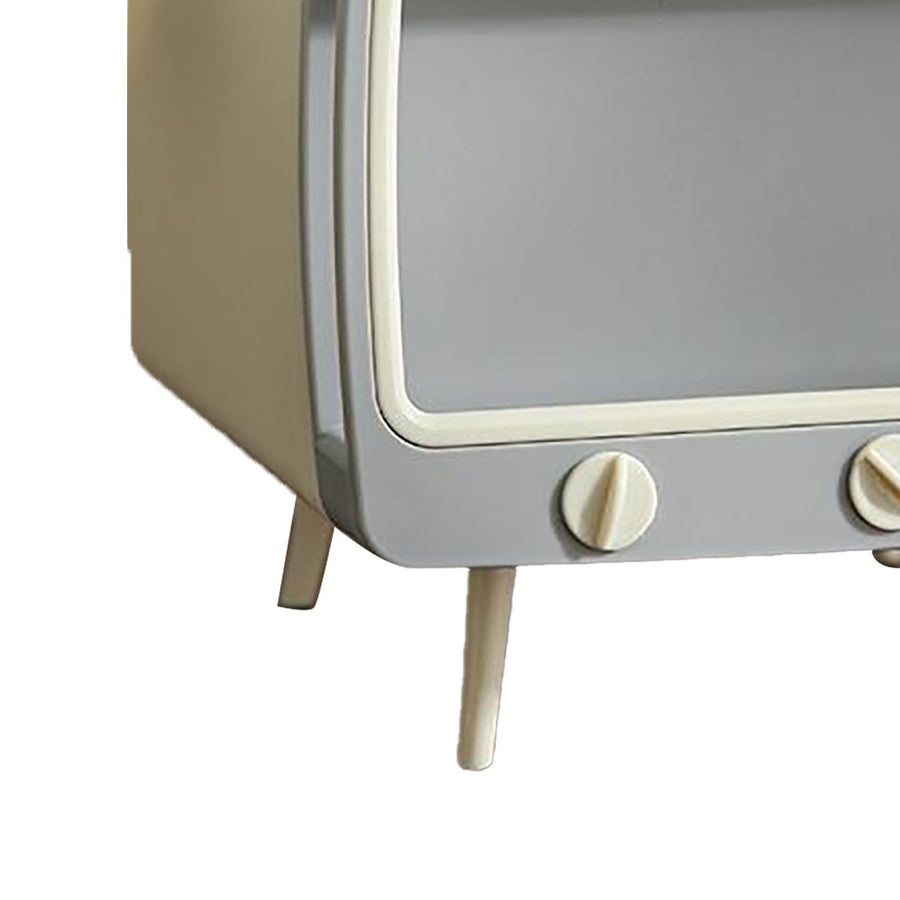TV Shaped Tissue Box Multifunctional Fashionable Cute Napkin Box Desktop Decoration for Room Bathroom Kitchen Dining White