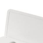 Wipes Contanier Waterproof White Wide Opening Lid Design Strong PP Tissue Paper Box for Office Bedroom Living Room