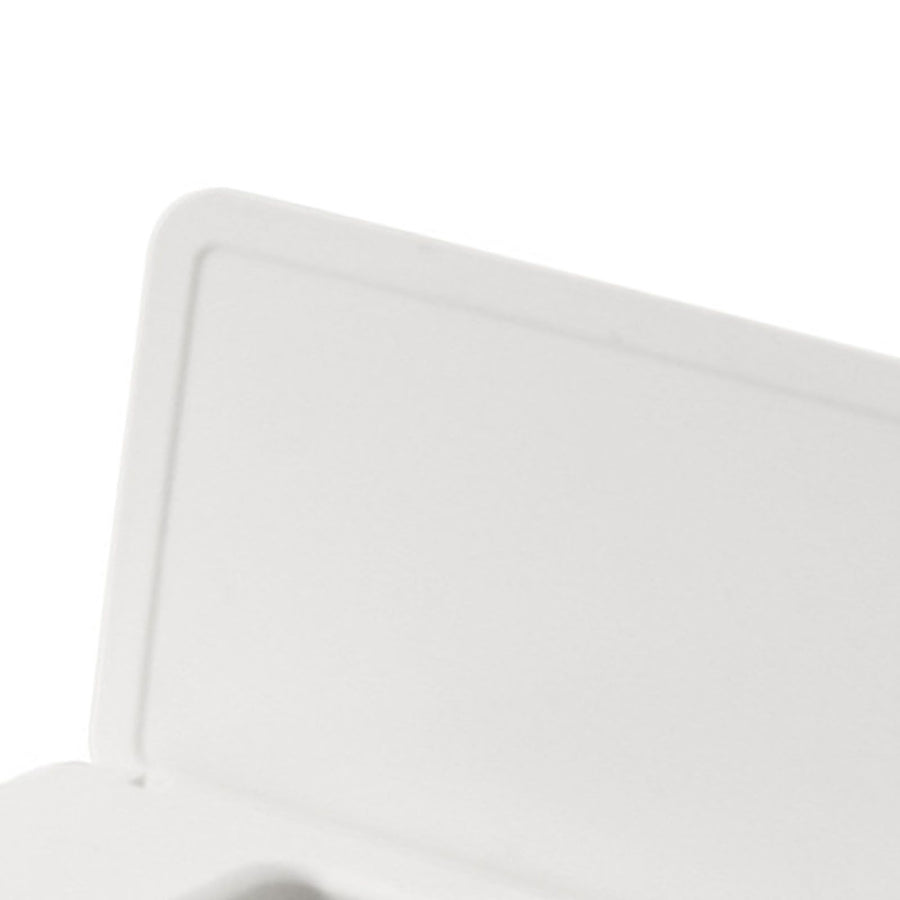 Wipes Contanier Waterproof White Wide Opening Lid Design Strong PP Tissue Paper Box for Office Bedroom Living Room