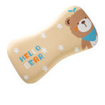 Double Layer Adjustable Kids Memory Foam Pillow Washable Neck Protection Toddler Pillow for Kindergarten Nap Little Bear 3cm
