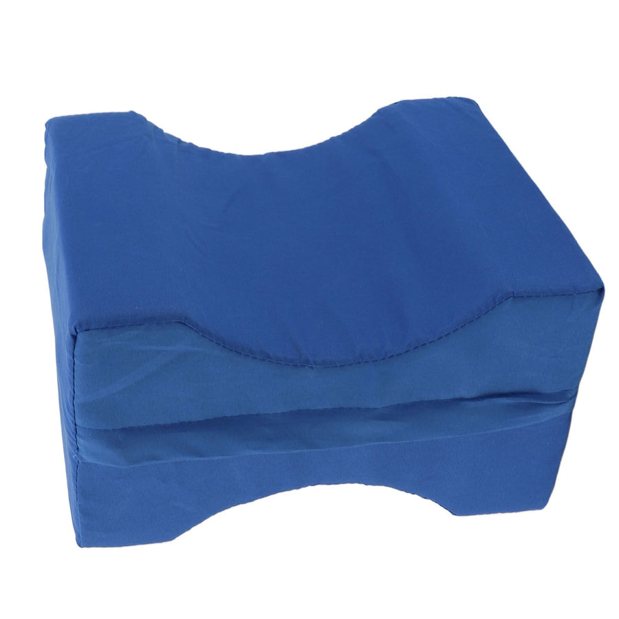 Knee Pillow for Side Sleepers Sponge Leg Positioner Knee Wedge Pillow with Detachable Cover for Hip Joint Lower Back Pains Relief