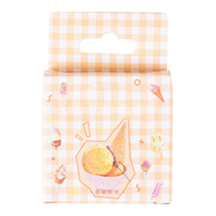 Ice Cream Stickers Self Adhesive DIY Decorative Ice Cream Decal for Envelope Card Making