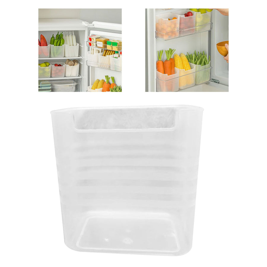 Refrigerator Side Door Storage Box Multifunctional Sorting Large Capacity Organizer Box for Fridge Cabinet Kitchen