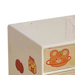 Desktop Storage Drawers Dustproof Beige 9 Drawers Small Drawer Organizer for Office Supplies Pencils Markers Tape