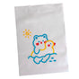 Clothes Packaging Bag Cute Bear Pattern PE Transparent Sealed Clothing Zipper Bags Pouch for Travel Clothes Shoes Cosmetics