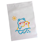 Clothes Packaging Bag Cute Bear Pattern PE Transparent Sealed Clothing Zipper Bags Pouch for Travel Clothes Shoes Cosmetics