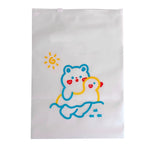 Clothes Packaging Bag Cute Bear Pattern PE Transparent Sealed Clothing Zipper Bags Pouch for Travel Clothes Shoes Cosmetics