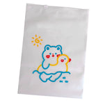 Clothes Packaging Bag Cute Bear Pattern PE Transparent Sealed Clothing Zipper Bags Pouch for Travel Clothes Shoes Cosmetics