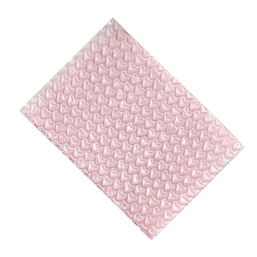 Small Bubble Bags PE Pink Heart Pattern Shockproof Waterproof Bubble Cushioning Bags for Packing Express Delivery
