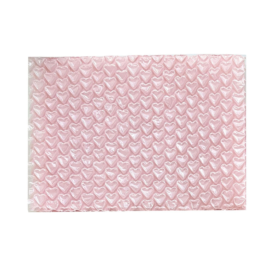 Small Bubble Bags PE Pink Heart Pattern Shockproof Waterproof Bubble Cushioning Bags for Packing Express Delivery