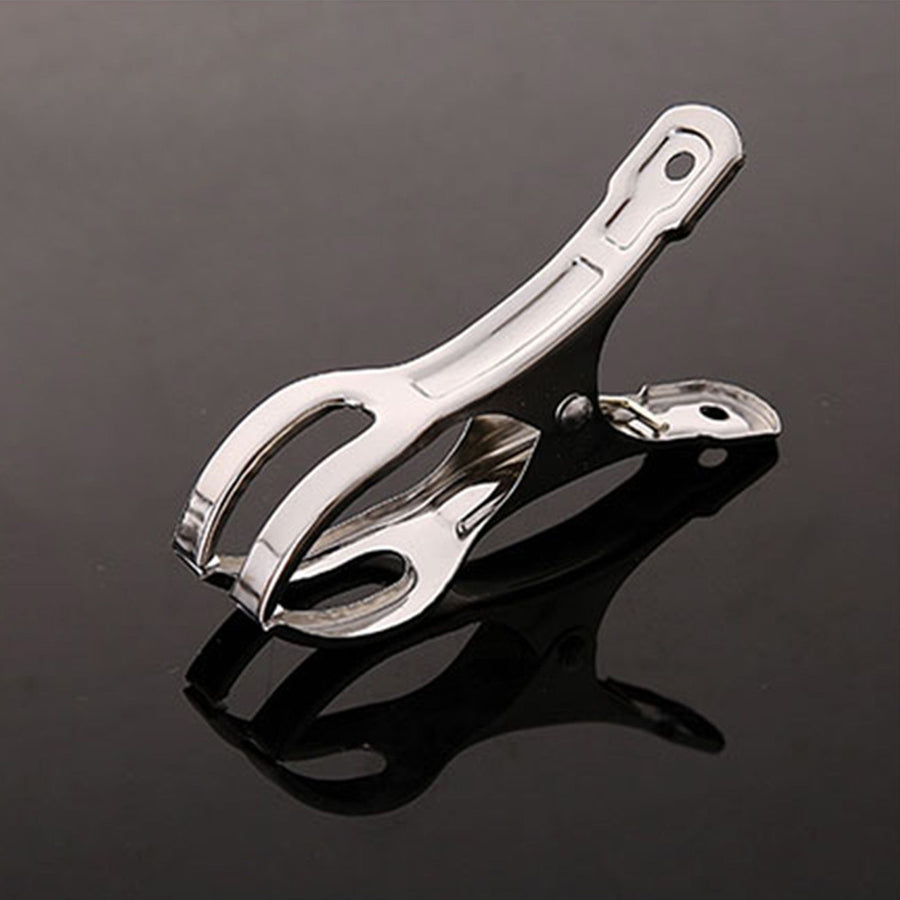 5Pcs Stainless Steel Clothespins Strong Clamping Rustproof Durable Lightweight Portable Metal Beach Towel Clips Clothes Pins Clips