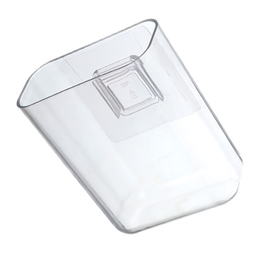 Wall Mount Organizer Sturdy Plastic Transparent Design Easy to Install Wall Remote Holder for Bedroom Living Room Small(4.7x4.0x2.0in)