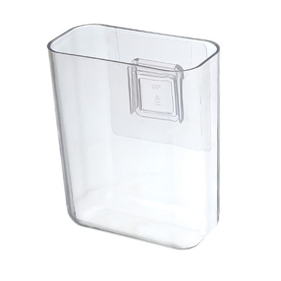Wall Mount Organizer Sturdy Plastic Transparent Design Easy to Install Wall Remote Holder for Bedroom Living Room Small(4.7x4.0x2.0in)
