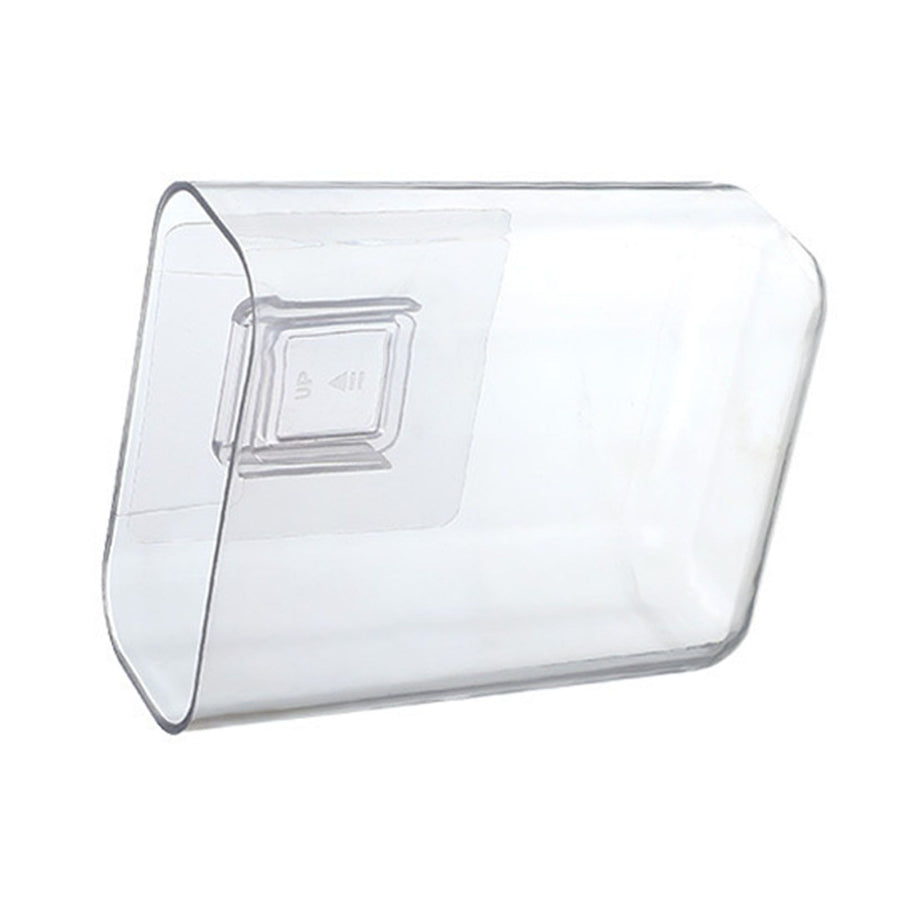 Wall Mount Organizer Sturdy Plastic Transparent Design Easy to Install Wall Remote Holder for Bedroom Living Room Small(4.7x4.0x2.0in)