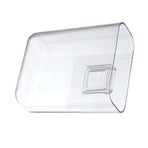 Wall Mount Organizer Sturdy Plastic Transparent Design Easy to Install Wall Remote Holder for Bedroom Living Room Small(4.7x4.0x2.0in)