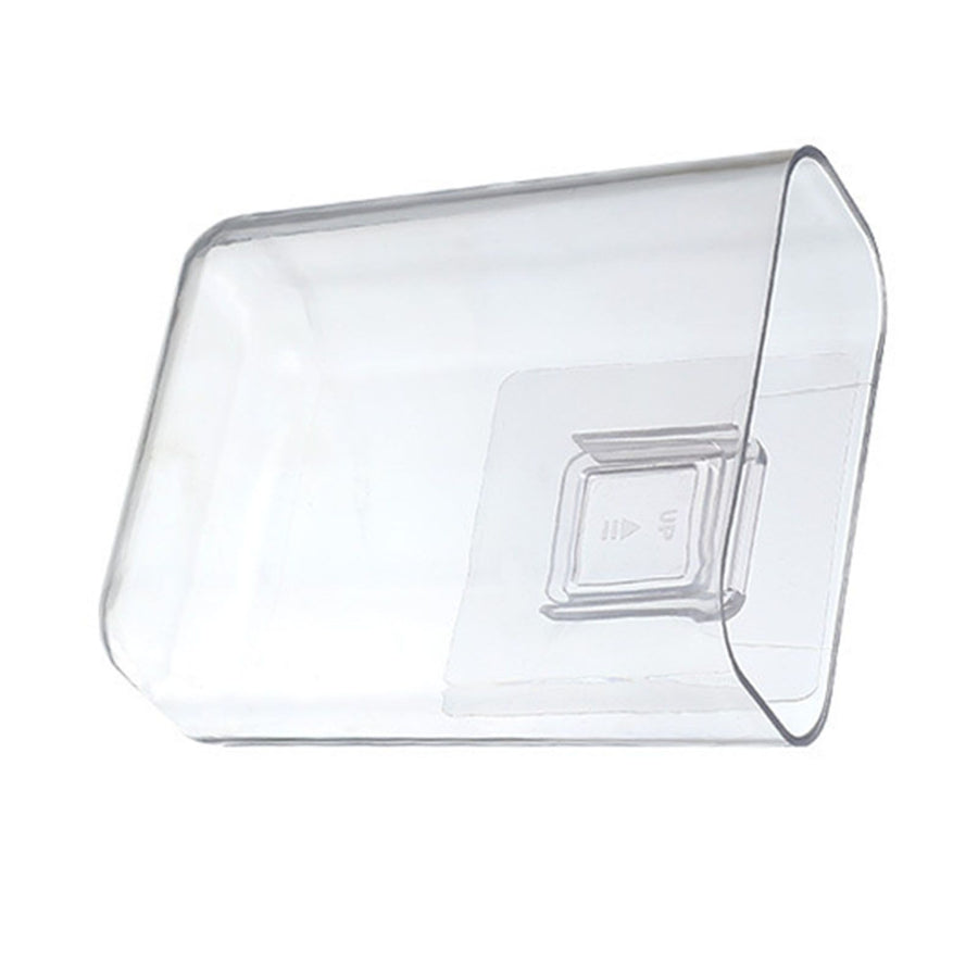 Wall Mount Organizer Sturdy Plastic Transparent Design Easy to Install Wall Remote Holder for Bedroom Living Room Small(4.7x4.0x2.0in)