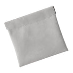 Pocket Cosmetic Bag Portable Cute Scratch Resistant PU Leather Travel Mini Makeup Storage Bag for Women Girl Grey Large size