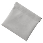Pocket Cosmetic Bag Portable Cute Scratch Resistant PU Leather Travel Mini Makeup Storage Bag for Women Girl Grey Large size