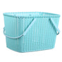 Shower Caddy Bin Strong Plastic Large Opening Smoothing Handle Draining Holes Shower Basket for Bathroom Beach Home