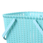 Shower Caddy Bin Strong Plastic Large Opening Smoothing Handle Draining Holes Shower Basket for Bathroom Beach Home