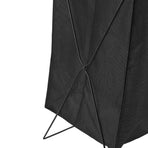 Laundry Basket with X Metal Frame Collapsible Laundry Hamper Standing Tall Rectangle Ample Capacity Dirty Clothes Organizer Black S