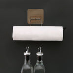 Towel Holder Wall Hanging Disposable Dishcloth Rack Stainless Steel Paper Towel Bar for Kitchen Bathroom