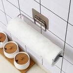 Towel Holder Wall Hanging Disposable Dishcloth Rack Stainless Steel Paper Towel Bar for Kitchen Bathroom