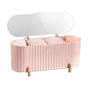Dustproof Makeup Organizer Box Plastic Cotton Swab Pad Storage Container with Lid For Bathroom Home