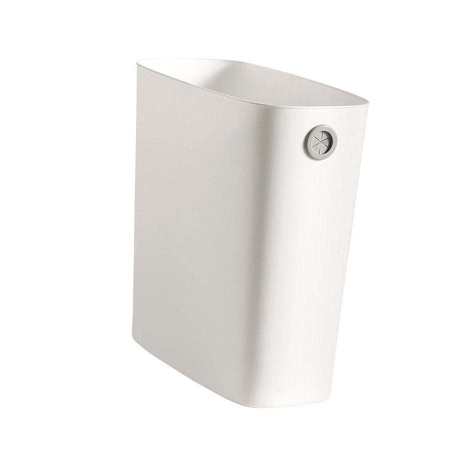 Narrow Trash Bin Plastic Large Capacity Wastepaper Basket for Bathroom Bedroom Kitchen Home Office
