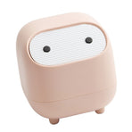 Desktop Trash Can Cartoon Multifunctional Tiny Storage Bin with Lid Desk Decoration for Living Room Office Car