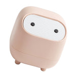 Desktop Trash Can Cartoon Multifunctional Tiny Storage Bin with Lid Desk Decoration for Living Room Office Car