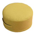 Floor Pillow 20cm Thickness Cotton Fabric Soft Comfortable Detachable Round Floor Cushion for Home Indoor Grass Green Diameter 36cm (Adult Style)